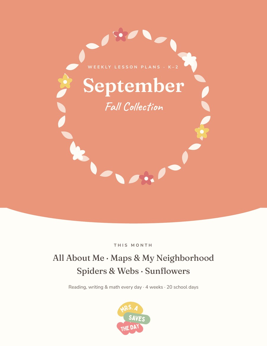 Cover of Weekly Lesson Plans — September